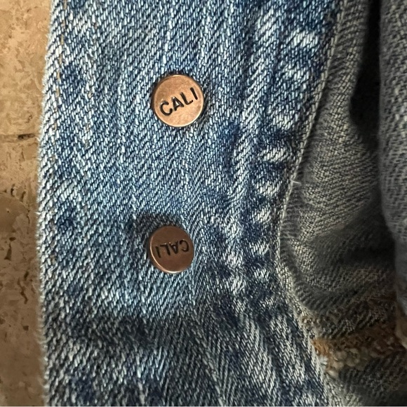 Vintage Hollister Leather Label Jean Jacket Women’s Medium - Picture 6 of 6